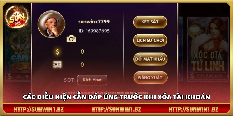 Xóa tài khoản Sunwin – Quy trình minh bạch và dễ thực hiện Những yêu cầu khi tiến hành xóa tài khoản